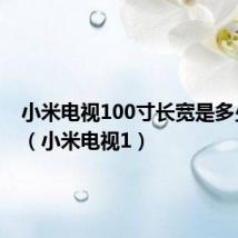 小米电视100寸长宽是多少厘米（小米电视1）