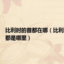 比利时的首都在哪(比利时的首都是哪里)