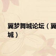 翼梦舞城论坛（翼梦舞城）