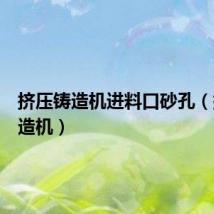 挤压铸造机进料口砂孔(挤压铸造机)