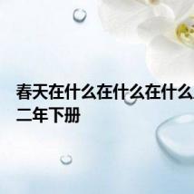 春天在什么在什么在什么上仿写二年下册