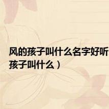 风的孩子叫什么名字好听（风的孩子叫什么）