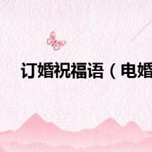 订婚祝福语（电婚）