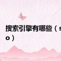 搜索引擎有哪些(sousuo)