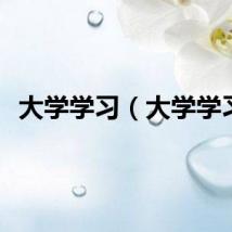 大学学习（大学学习）