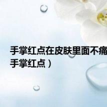 手掌红点在皮肤里面不痛不痒(手掌红点)