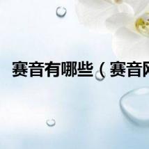 赛音有哪些（赛音网）