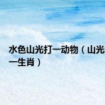 水色山光打一动物(山光水色打一生肖)
