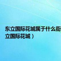东立国际花城属于什么街道(东立国际花城)