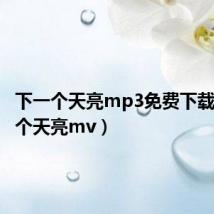 下一个天亮mp3免费下载(下一个天亮mv)