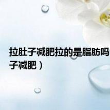拉肚子减肥拉的是脂肪吗（拉肚子减肥）
