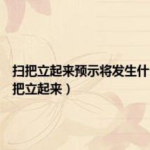 扫把立起来预示将发生什么(扫把立起来)
