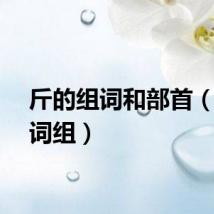 斤的组词和部首（斤组词组）