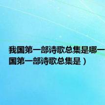 我国第一部诗歌总集是哪一部(我国第一部诗歌总集是)