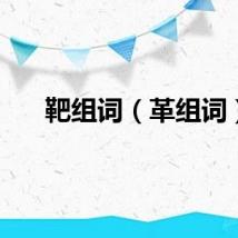 靶组词（革组词）