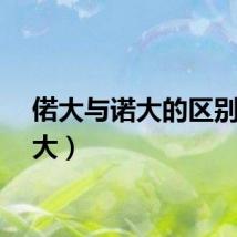 偌大与诺大的区别（偌大）