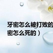 牙密怎么被打败的（牙密怎么死的）