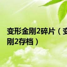变形金刚2碎片（变形金刚2存档）