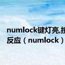numlock键灯亮,按了不反应（numlock）