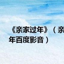 《亲家过年》(亲家过年百度影音)