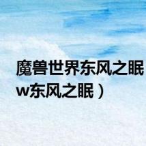 魔兽世界东风之眠（wow东风之眠）