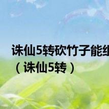 诛仙5转砍竹子能组队吗(诛仙5转)