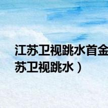 江苏卫视跳水首金（江苏卫视跳水）