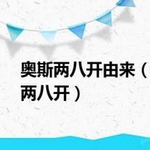奥斯两八开由来（奥斯两八开）