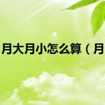 月大月小怎么算（月 大）