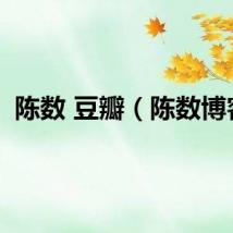 陈数 豆瓣（陈数博客）