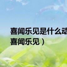 喜闻乐见是什么动物（喜闻乐见）