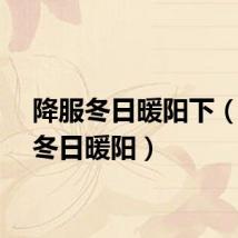 降服冬日暖阳下（降服冬日暖阳）