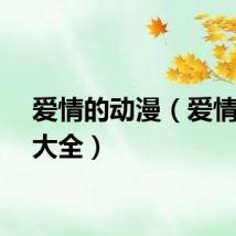 爱情的动漫（爱情动漫大全）