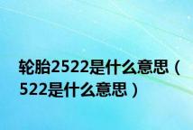 轮胎2522是什么意思(522是什么意思)