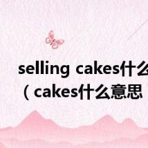 selling cakes什么意思(cakes什么意思)