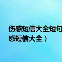 伤感短信大全短句(伤感短信大全)