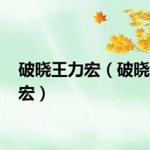 破晓王力宏（破晓 王力宏）