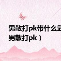 男散打pk带什么武器（男散打pk）