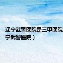 辽宁武警医院是三甲医院吗(辽宁武警医院)