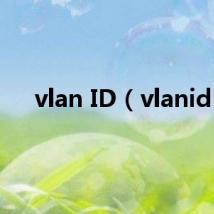 vlan ID(vlanid)