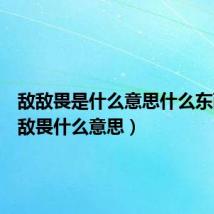 敌敌畏是什么意思什么东西(敌敌畏什么意思)