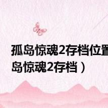 孤岛惊魂2存档位置(孤岛惊魂2存档)