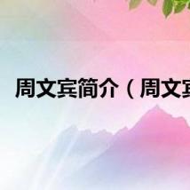 周文宾简介（周文宾）