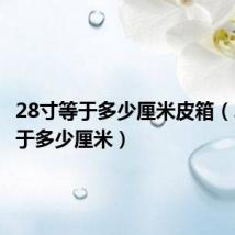 28寸等于多少厘米皮箱(28寸等于多少厘米)