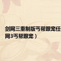 剑网三重制版丐帮跟宠任务(剑网3丐帮跟宠)