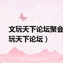 文玩天下论坛聚会（文玩天下论坛）