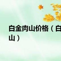 白金肉山价格（白金肉山）