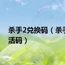 杀手2兑换码（杀手2激活码）