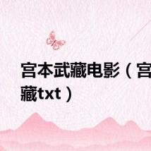 宫本武藏电影(宫本武藏txt)