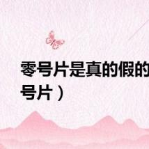 零号片是真的假的（零号片）